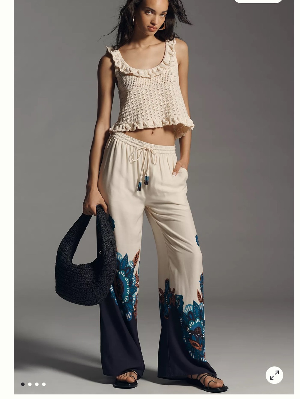 Farm Rio Printed Pants - Picture 1 of 9